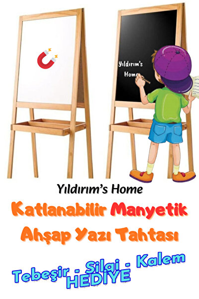 Yıldırım's Home Katlanabilir Manyetik Yazı Tahtası