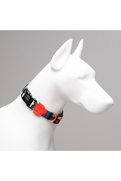 Lindodogs طوق كلب الرنة من ليندو للكلاب، أحمر/أخضر، صغير