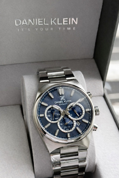 Daniel Klein Lacivert Katran Özel Kutulu Damat Saati Iç Fonksiyonları Aktif 3...