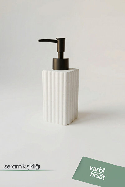 Varbifırsat Modern Desenli Seramik Sabunluk 180 ml