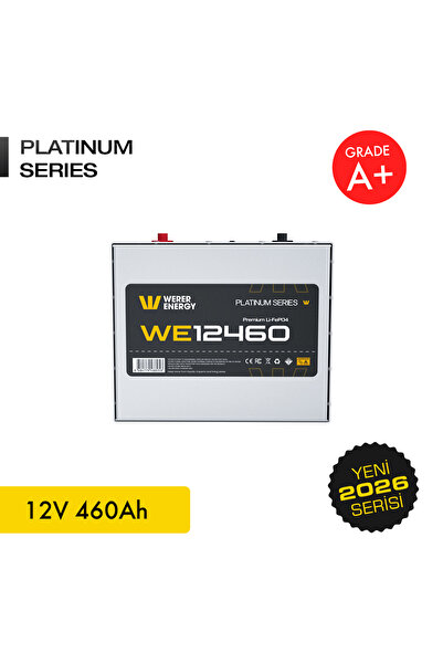 WERER ENERGY 12V 460Ah LiFePO4 Platinum Series Bluetooth'lu Lityum Demir Fosf...