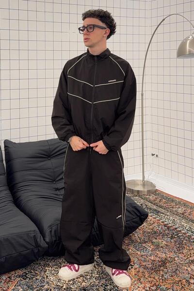 Bershka Teknik superbaggy fit pantolon