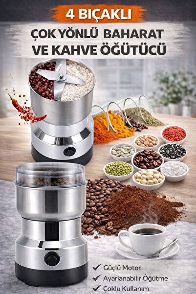 Berdina Home Baharat Öğütücü Un Tahıl Fındık Pirinç Öğütücü Çok Fonksiyonlu 1...