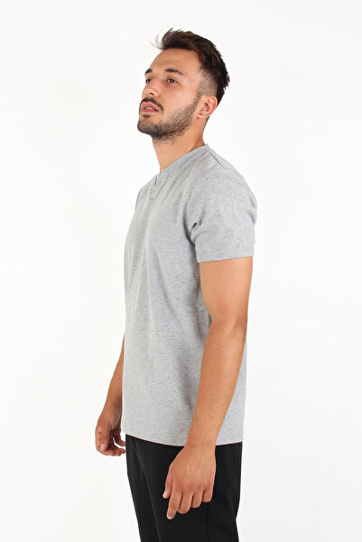 Mckanzie 2122 Μπλουζάκι με τρία κουμπιά Judge Collar Ribbed Modern Fit