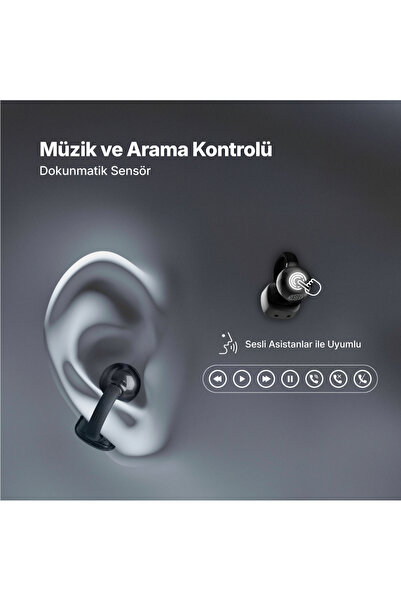 Ttec AirBeat Onyx Açık Kulak Tasarımlı Klipsli Kablosuz Bluetooth Kulaklık - 2KM178