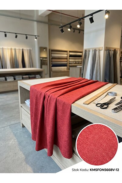 LEVENT ÖZEL Jakar Desenli Dokuma Fon Perdelik Kumaş 100x300