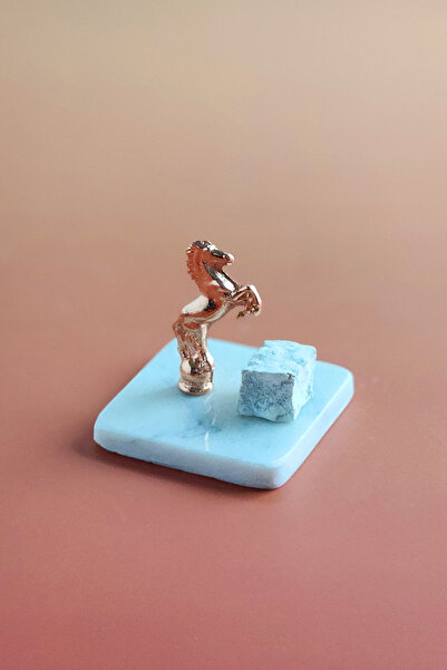 ioadesign At Figürlü Mermer Lokumluk - Rose Renk