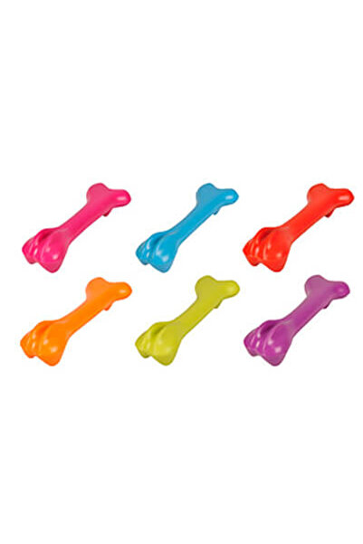 Flamingo Rubber Bone Dog Toy 22 Cm