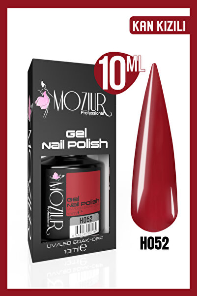 MOZIUR Kalıcı Oje Uv Led H052 (BORDO SERİSİ) 10ml