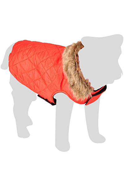 Flamingo إيليا ملابس شتوية قطيفة للكلاب باللون الأحمر 35 سم