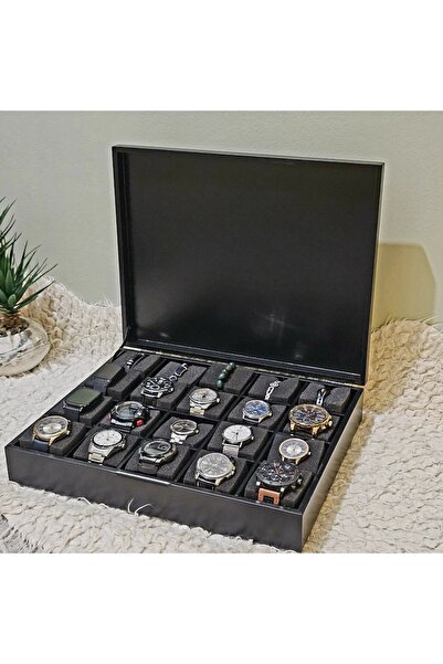 Tekir Store evinizi güzelleştirin Wooden 20 Compartment Watch Box Decorative ...