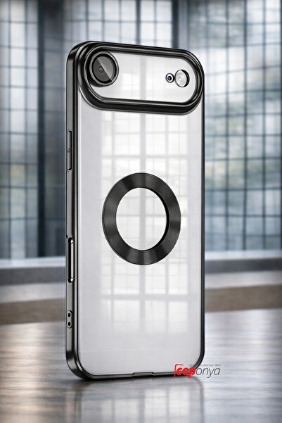 Ceponya غطاء فاخر من السيليكون لهاتف آيفون 17 إير مع زوايا ملونة وواقي شفاف ل...