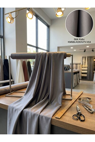 LEVENT ÖZEL Blackout Çift Taraflı Saten Dokuma Fon Perdelik Kumaş 100en300boy