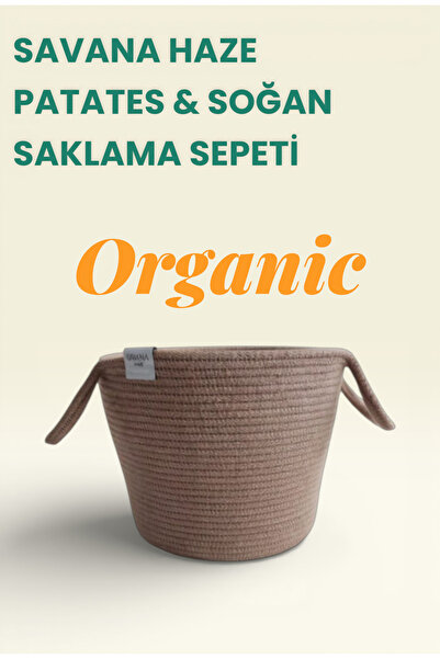 Savana Haze Mutfak ve Kiler İçin Patates–Soğan Saklama Sepeti