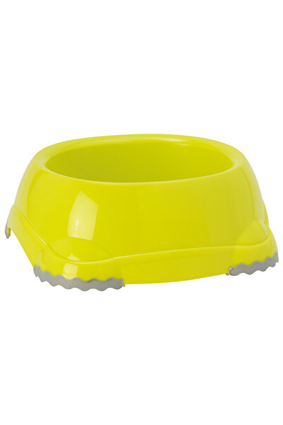 Moderna Smart Plastic Cat and Dog Food and Water Bowl Yellow 2200 ml