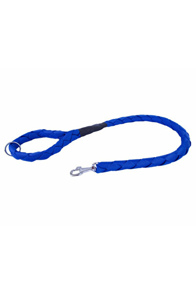 Doggie طوق كلب منسوج مضفر متوسط اللون أزرق 3x100 سم