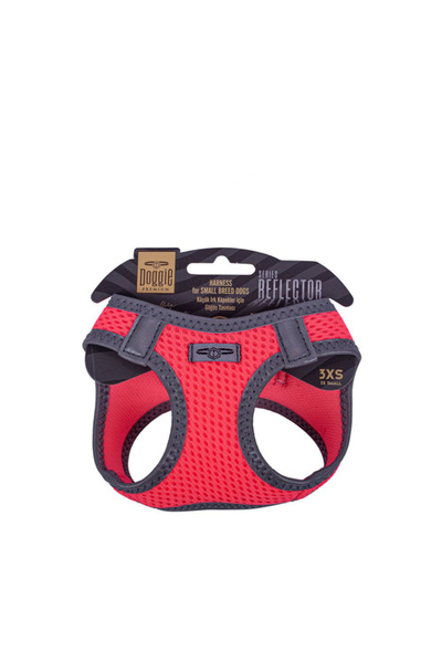 Doggie Havalı Dokuma Reflektör Küçük Irk Köpek Göğüs Tasması Xxxsmall Pembe 2...