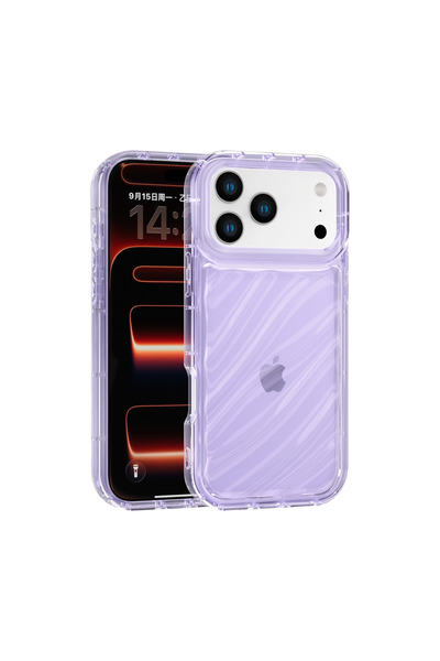 Vissona iPhone 17 Pro Max Uyumlu Telefon Kılıfı Kamera Çıkıntılı Kabartmalı P...