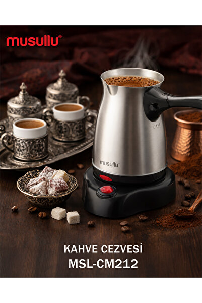 Musullu MSL-CM212 Elektrikli Cezve Çelik
