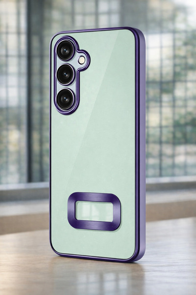 Ceponya غطاء فاخر لهاتف جالاكسي S25 FE مع زوايا ملونة وحماية شفافة للكاميرا م...