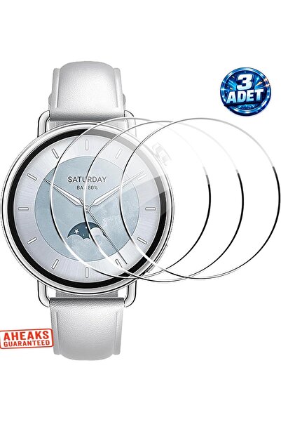 3Pcs Watch S4 41mm Nano Glass Screen Protector, Bubble-Free, HD Clear Screen Protector
