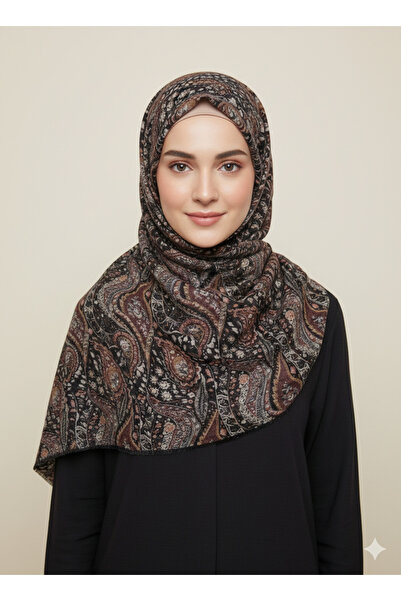 polo istanbul FLAMLI KETEN TÜLBENT EŞARP