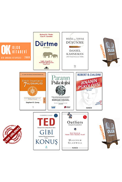 Varlık Yayınları Dürtme Hızlı ve Yavaş Düşünme Etkili İnsanların 7 Alışkanlığ...