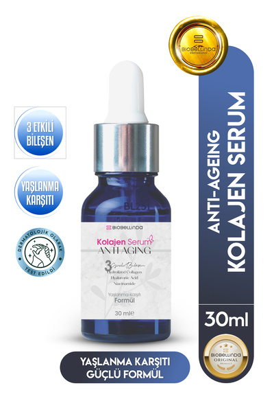 BioBellinda Yaşlanma Karşıtı 3 Etkili Antı Agıng Kolajen Serum 30 ml