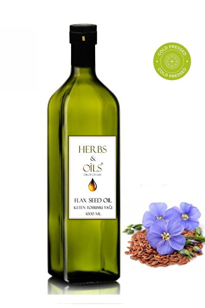 Herbs & Oils زيت بذور الكتان 1000 مل