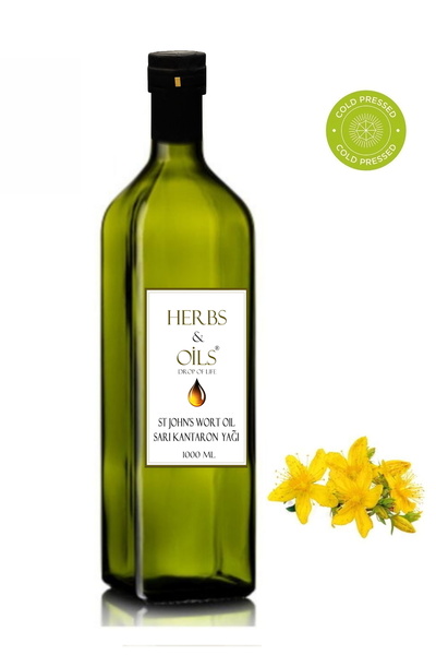 Herbs & Oils زيت نبتة سانت جون - زيت نبتة سانت جون 1000 مل