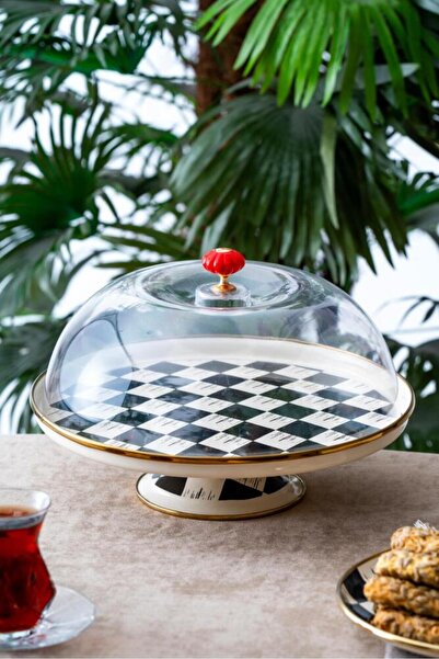 ACAR Qualıta-Kıng Emaye Kek Fanus TKEBT TEK RENK