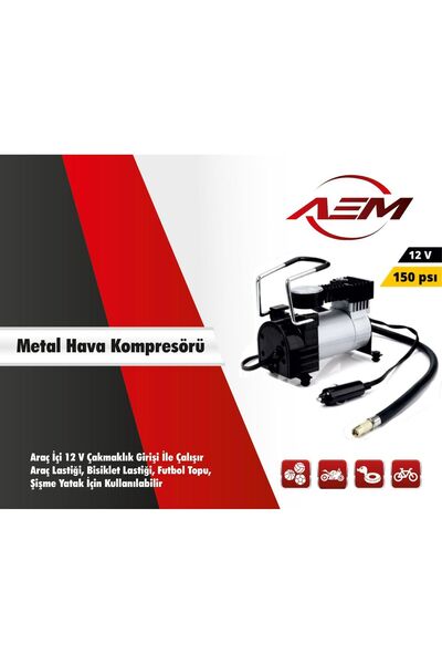 Genel Markalar AEMPART HAVA KOMPRESÖRÜ METAL GÖVDE 150 PSI