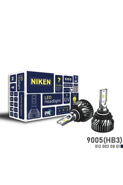 Niken 9005 led xenon far aydınlatma seti şimşek etkili pro 6400lm