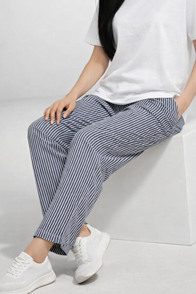 OMG Premium Corded Fabric Texture Sweatpants Elastic Waist with Pockets Strai...