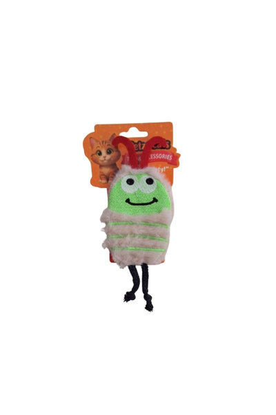 Petzzcats لعبة القطط المحشوة من بوج ماتاتابي مع صوت خشخشة باللون الأبيض مقاس ...