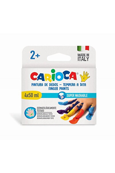 CARIOCA Baby Super Washable Finger Paint - 4x50gr