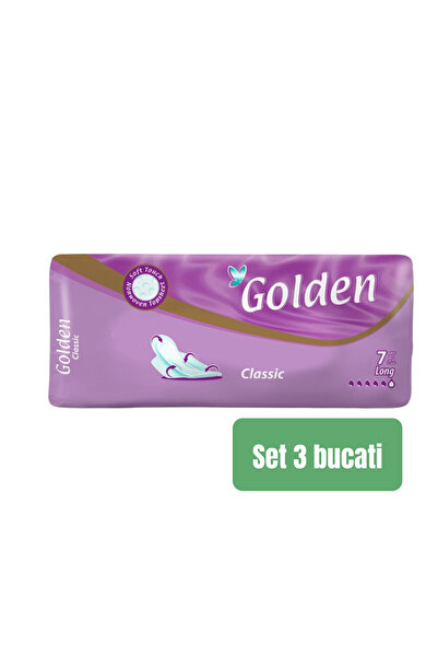 Golden SET 3 PIECES - Tampon Long - Pack of 7