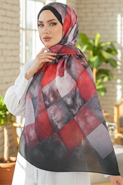 Bestenur Шаль з м'яким візерунком 1152 - Чорний