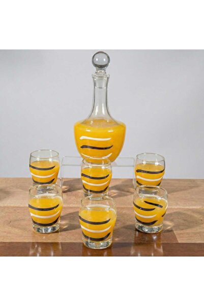 AR Glass bottle set with 6 glasses L1040