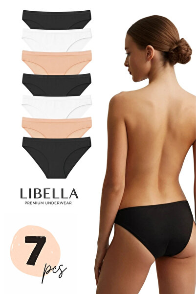 LİBELLA İÇ GİYİM Premium Series Cotton ελαστικό ύφασμα Pack of 7 Perfect Fit ...