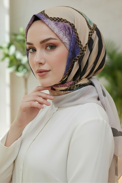 Bestenur М'яка шарф з візерунком Jayla 1010 - Камінь