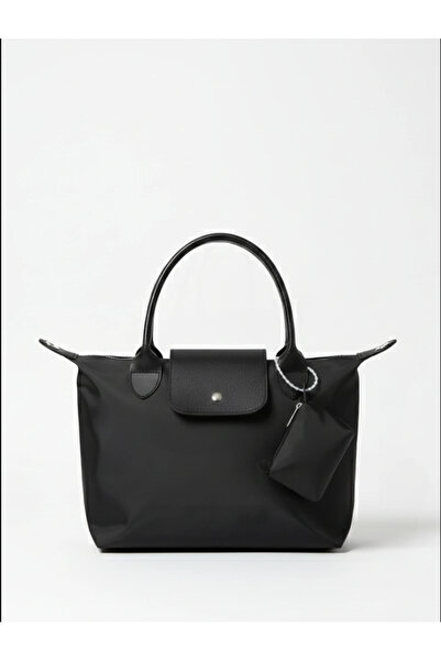 Zuna Studio Geantă de umăr pentru femei Soretta, neagră, cu detaliu de portof...