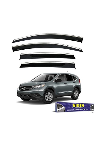 Niken Honda crv uyumlu cam rüzgarlığı kromlu 2013+