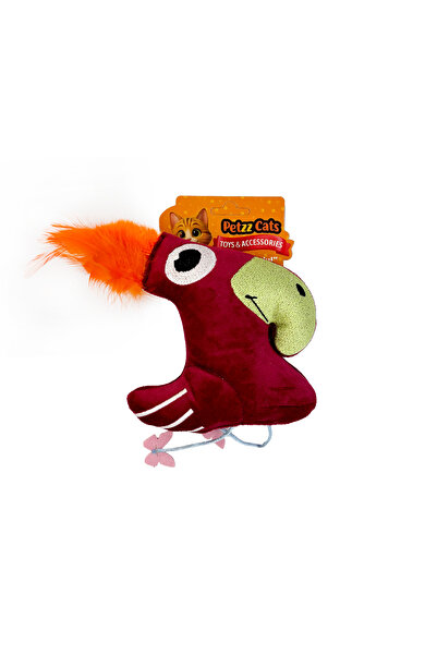 Petzzcats لعبة القطط القطيفة مع صوت ماتاتابي والخشخشة باللون العنابي مقاس 26×...