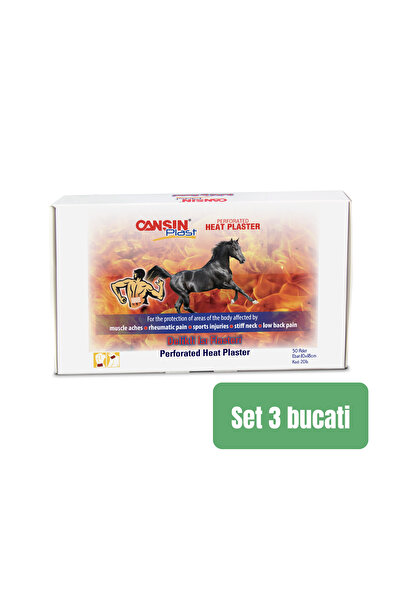 Golden SET 3 BUCĂȚI - Plasturi antireumatici Cansin 10x18 cm - Pachet de 10