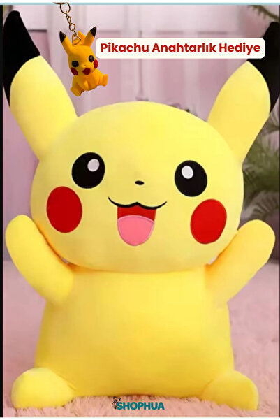 Genel Markalar Büyük Boy Pokemon Pikachu Peluş Oyuncak - - 35 Cm Pozitif