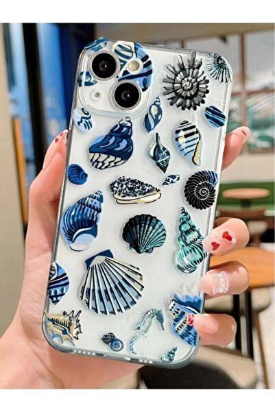 3GEN CASE İphone 13-İphone 14 Uyumlu Desenli Şeffaf Silikon Kılıf