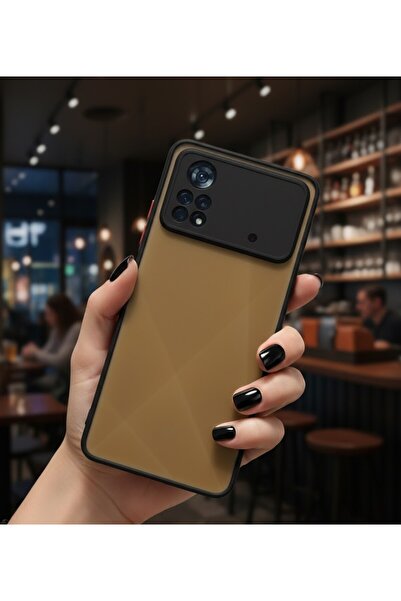 AKSEFİZZ Poco X4 Pro 5G Uyumlu Kılıf Mat Buzlu Şeffaf Ince Tasarımlı Kapak