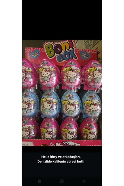 Hello Kitty Süpriz Oyuncaklı Yumurta 24 Adet