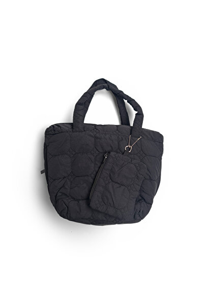 Ecrou Puff Shoulder Bag Black